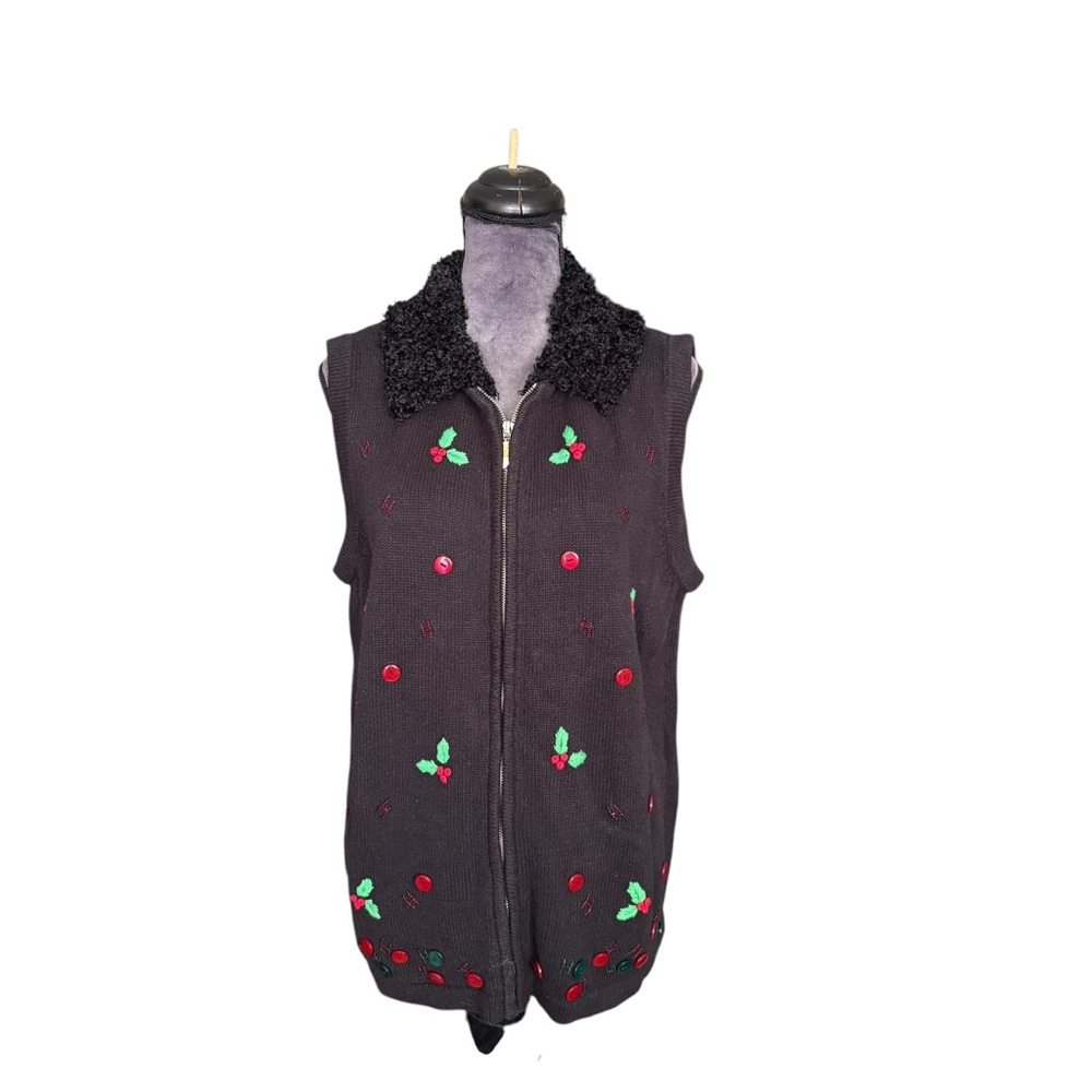 Bechamel Woman Holiday Sweater Vest‎ Size 1X